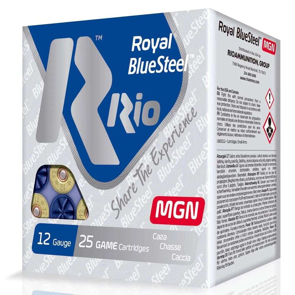 Ammunition Rio Ammunition 1 oz 20Gauge RIO RBSM202    ROY BLUSTL 20 3IN  2 STL 1OZ  25/10 • Model: 1 oz